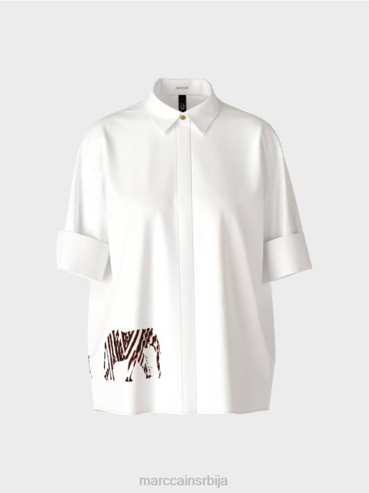 блуза са рукавима 3/4 Marc Cain D688909 бео одећу