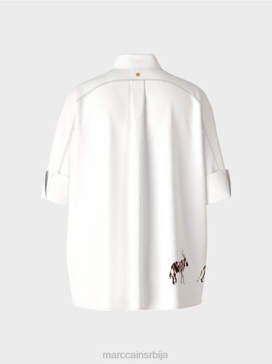 блуза са рукавима 3/4 Marc Cain D688909 бео одећу