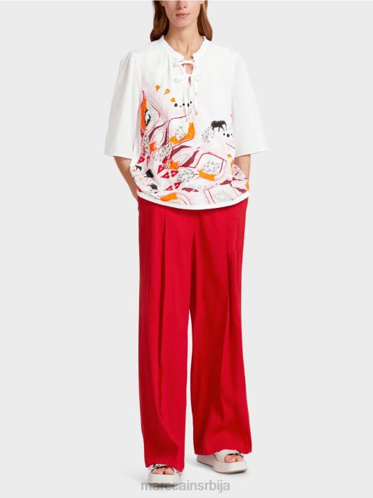 лепршава блуза са рукавима 3/4 Marc Cain D688918 Бордо одећу