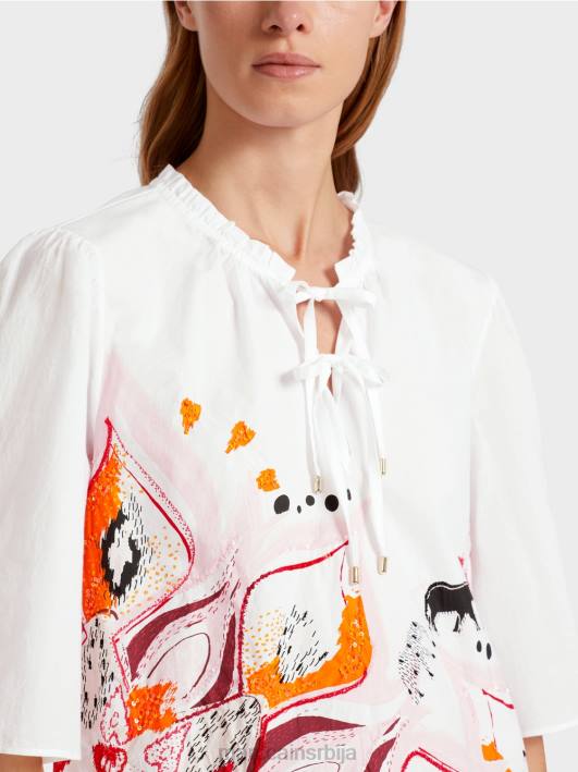 лепршава блуза са рукавима 3/4 Marc Cain D688918 Бордо одећу