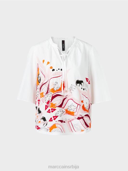 лепршава блуза са рукавима 3/4 Marc Cain D688918 Бордо одећу