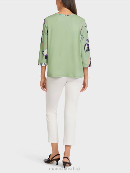врх у стилу блузе са три четвртине рукава Marc Cain D6881009 прах менте одећу
