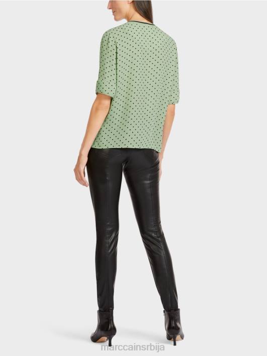 врх у стилу блузе са тачкама Marc Cain D6881014 прах менте одећу