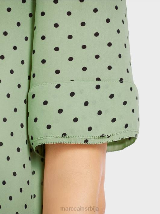 врх у стилу блузе са тачкама Marc Cain D6881014 прах менте одећу