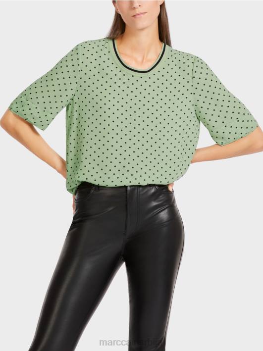 врх у стилу блузе са тачкама Marc Cain D6881014 прах менте одећу