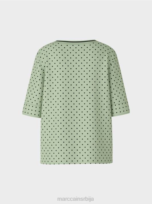 врх у стилу блузе са тачкама Marc Cain D6881014 прах менте одећу