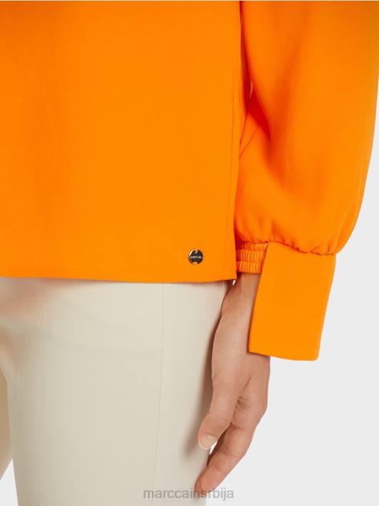 врх у стилу блузе са наборима Marc Cain D6881019 јасно наранџаста одећу