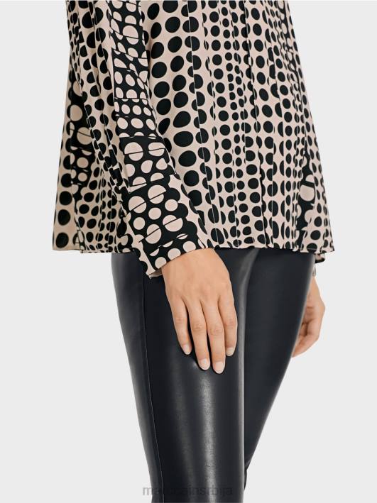 туника хаљина са оп-арт дизајном Marc Cain D6881025 црн одећу