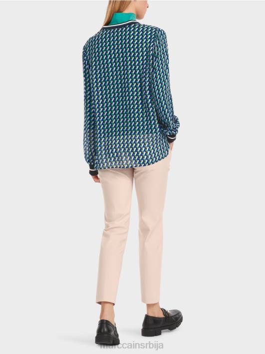 блуза са геометријским принтом Marc Cain D688837 емајл одећу