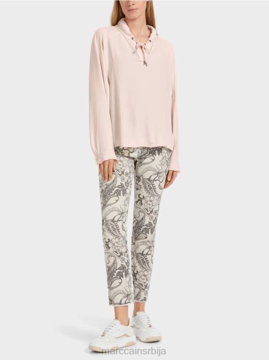 уни кимоно блуза Marc Cain D688839 цвет бадема одећу