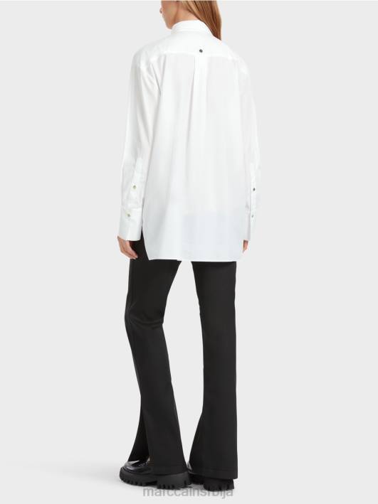 кошуља блуза са цветним принтом Marc Cain D688843 бео одећу