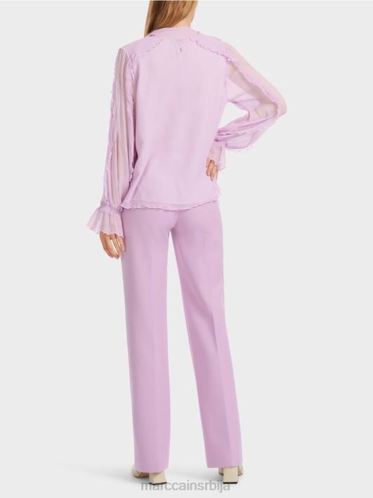 блуза од набораног шифона Marc Cain D688844 светла лаванда одећу