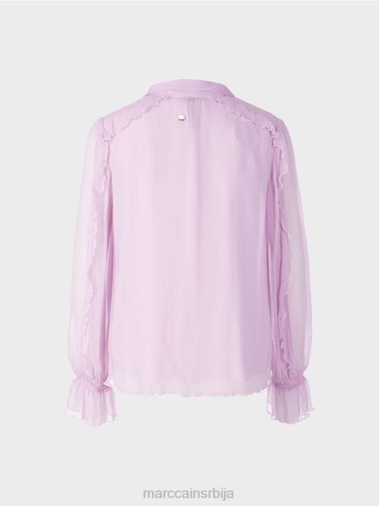 блуза од набораног шифона Marc Cain D688844 светла лаванда одећу