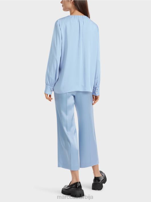 цасуал блуза са В-изрезом Marc Cain D688855 тамно летње небо одећу