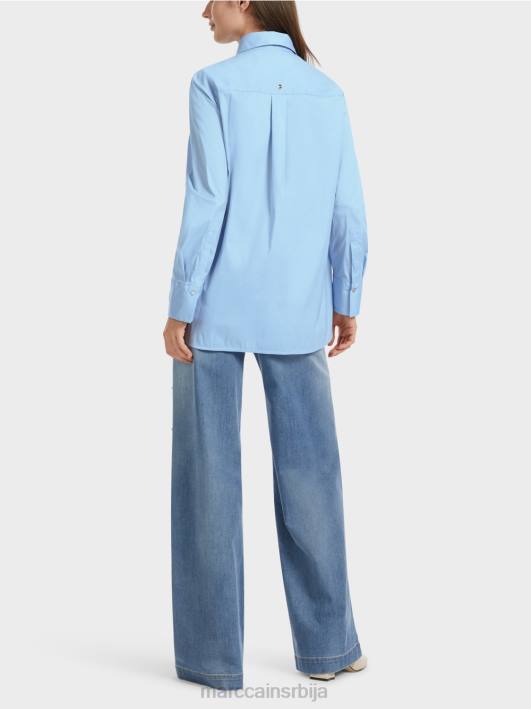 блуза са продуженим леђима Marc Cain D688857 тамно летње небо одећу