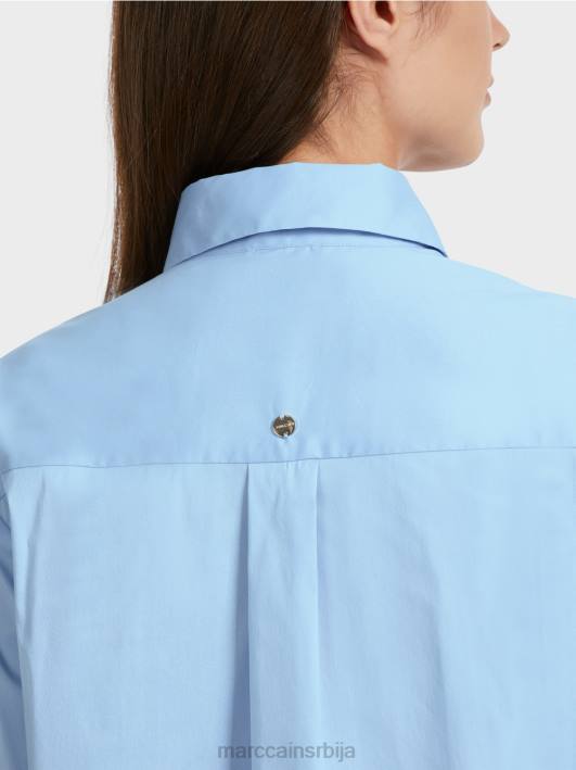 блуза са продуженим леђима Marc Cain D688857 тамно летње небо одећу