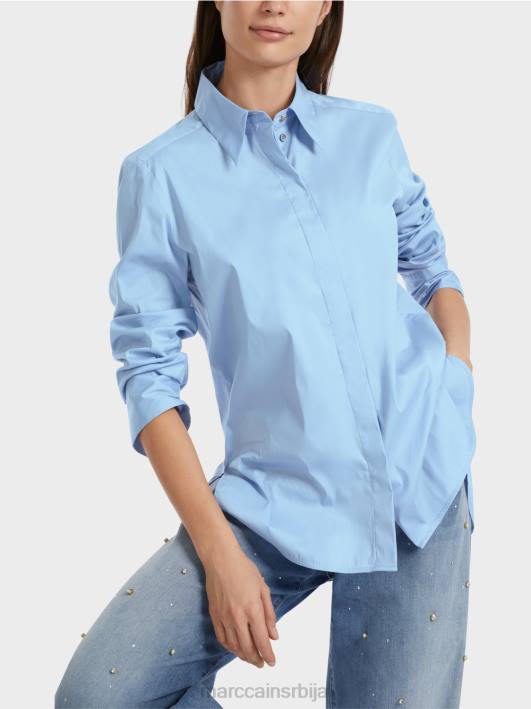 блуза са продуженим леђима Marc Cain D688857 тамно летње небо одећу