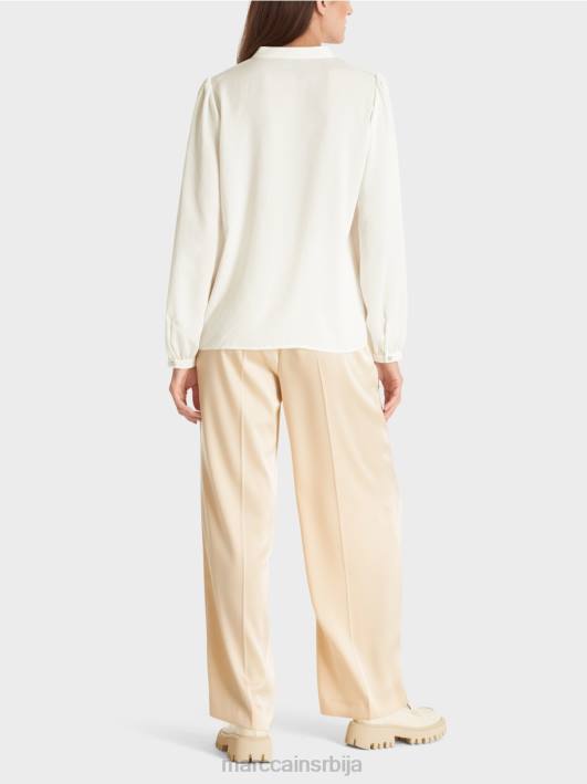 блуза са женственим детаљима Marc Cain D688862 прљаво бело одећу