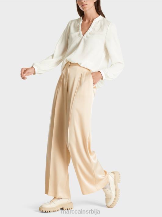 блуза са женственим детаљима Marc Cain D688862 прљаво бело одећу