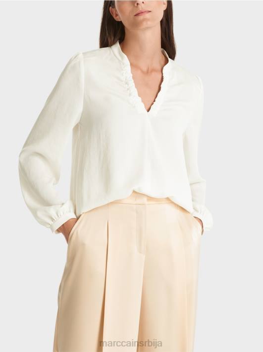 блуза са женственим детаљима Marc Cain D688862 прљаво бело одећу