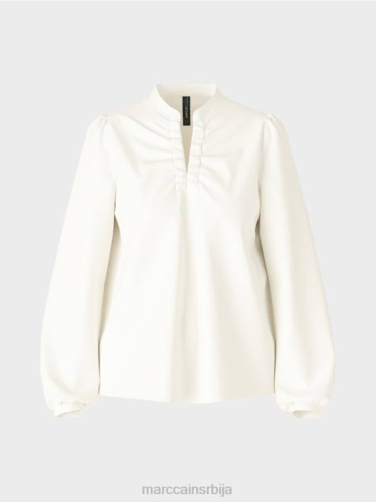 блуза са женственим детаљима Marc Cain D688862 прљаво бело одећу