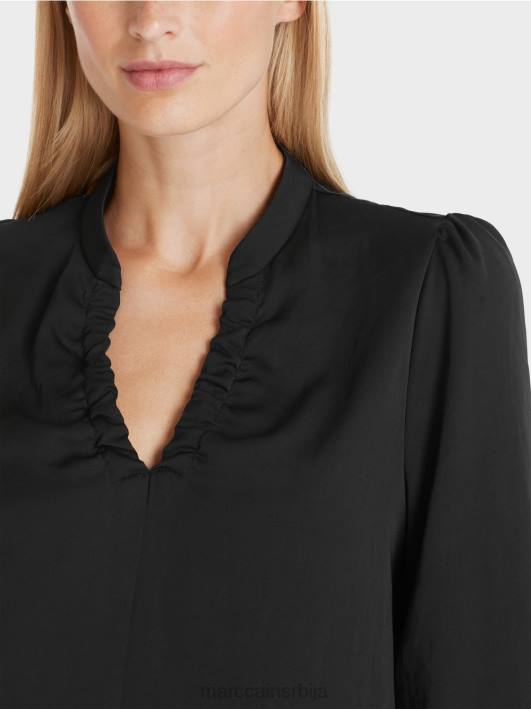 блуза са женственим детаљима Marc Cain D688863 црн одећу