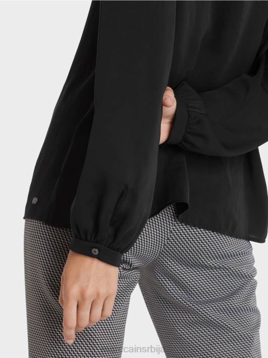 блуза са женственим детаљима Marc Cain D688863 црн одећу