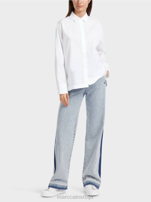 кимоно блуза "промислимо заједно". Marc Cain D688868 бео одећу