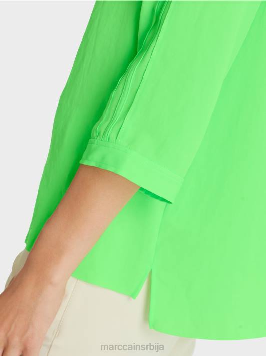 тече блуза Marc Cain D688873 светло шокантно зелено одећу