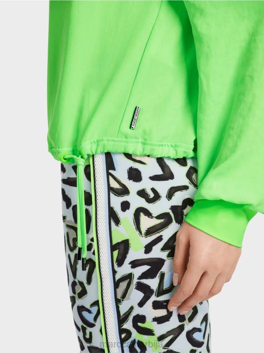 блуза са везицом Marc Cain D688875 светло шокантно зелено одећу