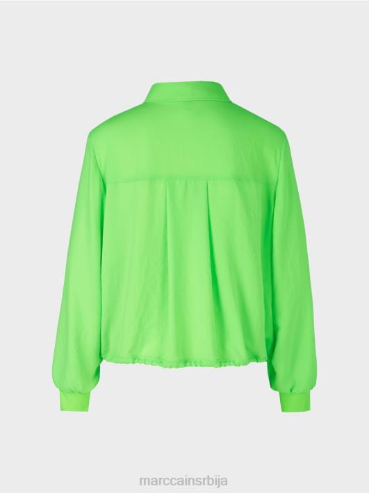блуза са везицом Marc Cain D688875 светло шокантно зелено одећу