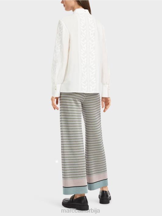 елегантна блуза са везом Marc Cain D688878 прљаво бело одећу