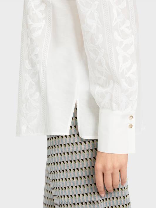 елегантна блуза са везом Marc Cain D688878 прљаво бело одећу