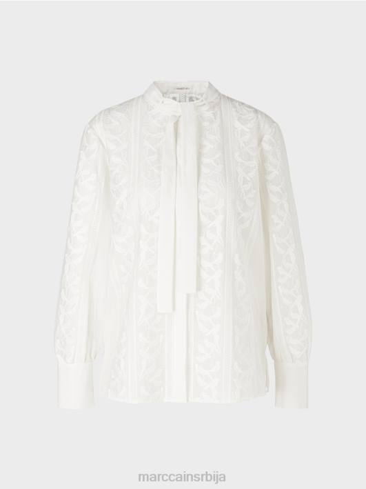 елегантна блуза са везом Marc Cain D688878 прљаво бело одећу