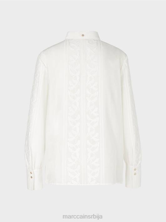 елегантна блуза са везом Marc Cain D688878 прљаво бело одећу