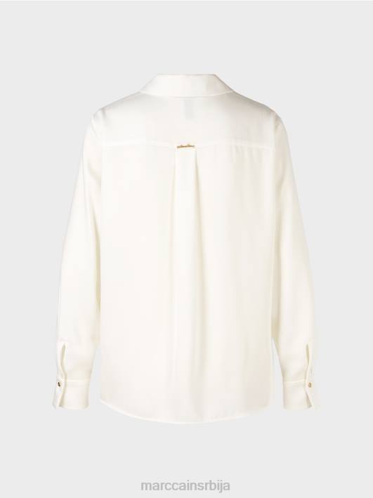 класична кошуља блуза са В-изрезом Marc Cain D688884 прљаво бело одећу