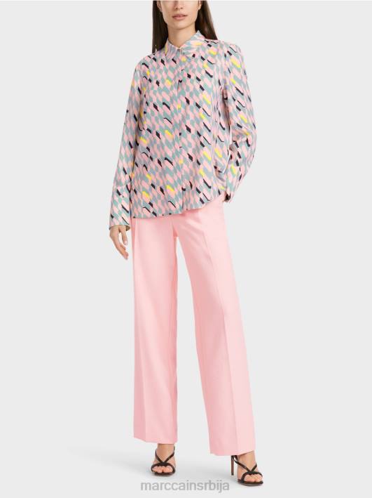 блуза са графичким дизајном Marc Cain D688888 тамно небо плаво одећу