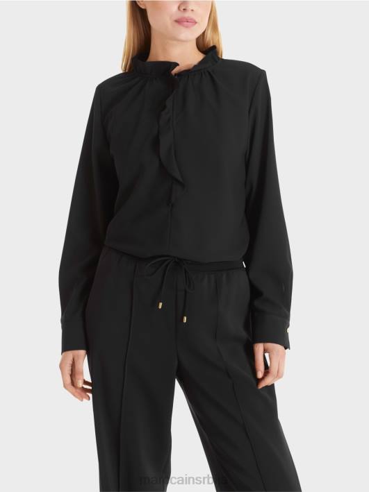 тече блуза Marc Cain D688895 црн одећу