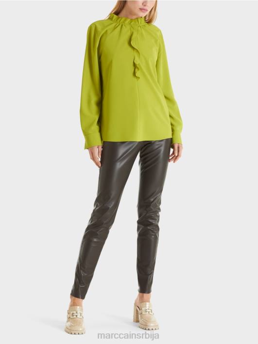 тече блуза Marc Cain D688901 светло маслинасто зелено одећу
