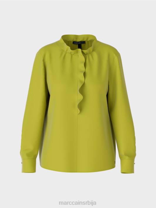 тече блуза Marc Cain D688901 светло маслинасто зелено одећу