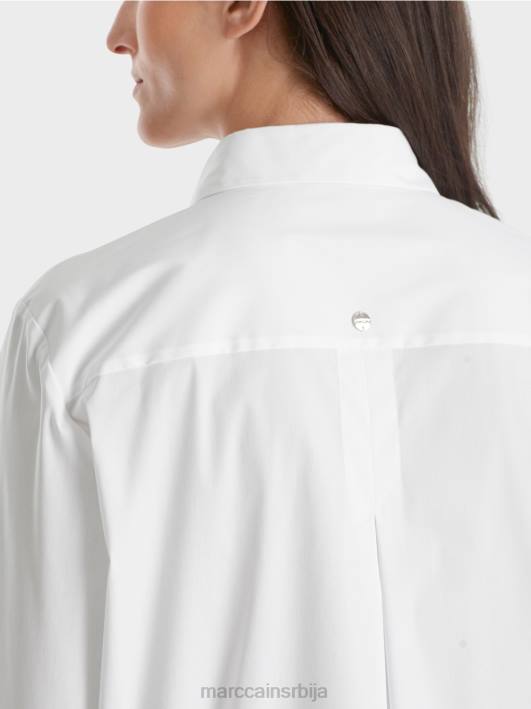 памучна растезљива блуза Marc Cain D688902 бео одећу