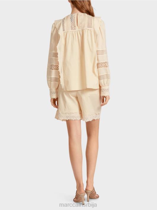 етнички инспирисана блуза Marc Cain D688911 цреме одећу