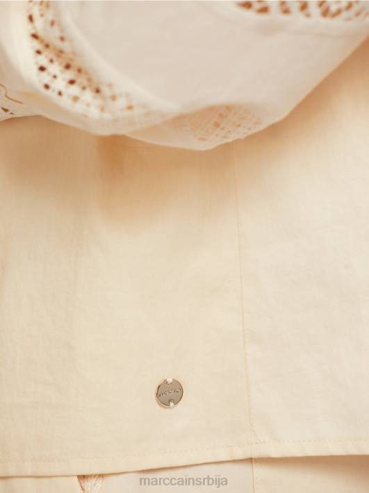 етнички инспирисана блуза Marc Cain D688911 цреме одећу