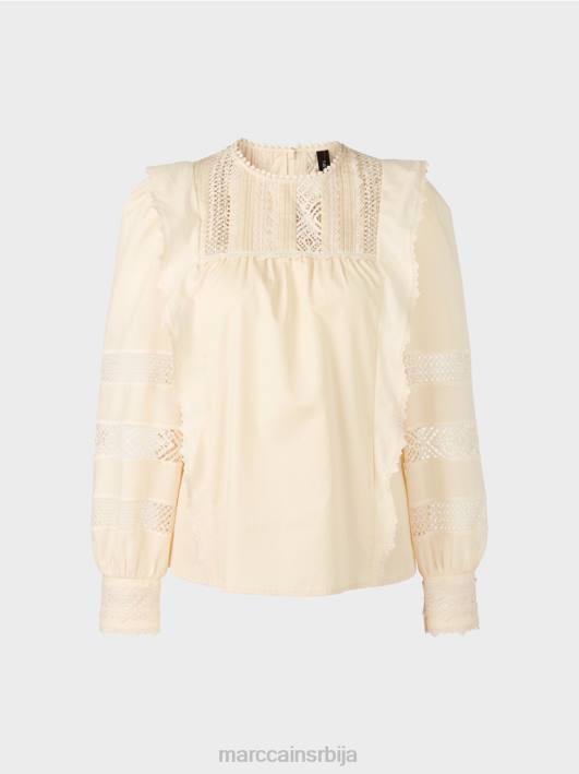 етнички инспирисана блуза Marc Cain D688911 цреме одећу