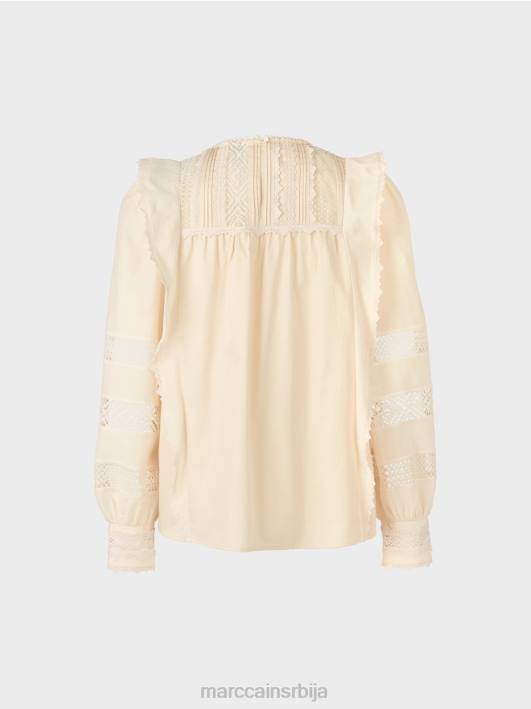 етнички инспирисана блуза Marc Cain D688911 цреме одећу