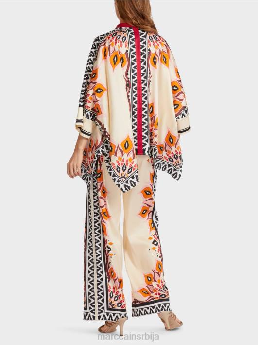 блуза у пончо стилу Marc Cain D688914 Бордо одећу