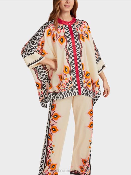 блуза у пончо стилу Marc Cain D688914 Бордо одећу