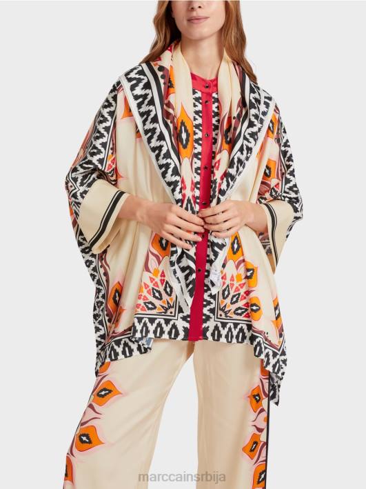 блуза у пончо стилу Marc Cain D688914 Бордо одећу