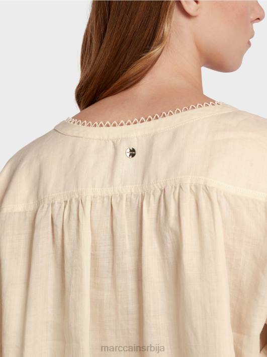 блуза у рамију (кинеска трава) Marc Cain D688916 цреме одећу