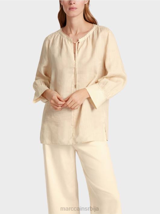 блуза у рамију (кинеска трава) Marc Cain D688916 цреме одећу